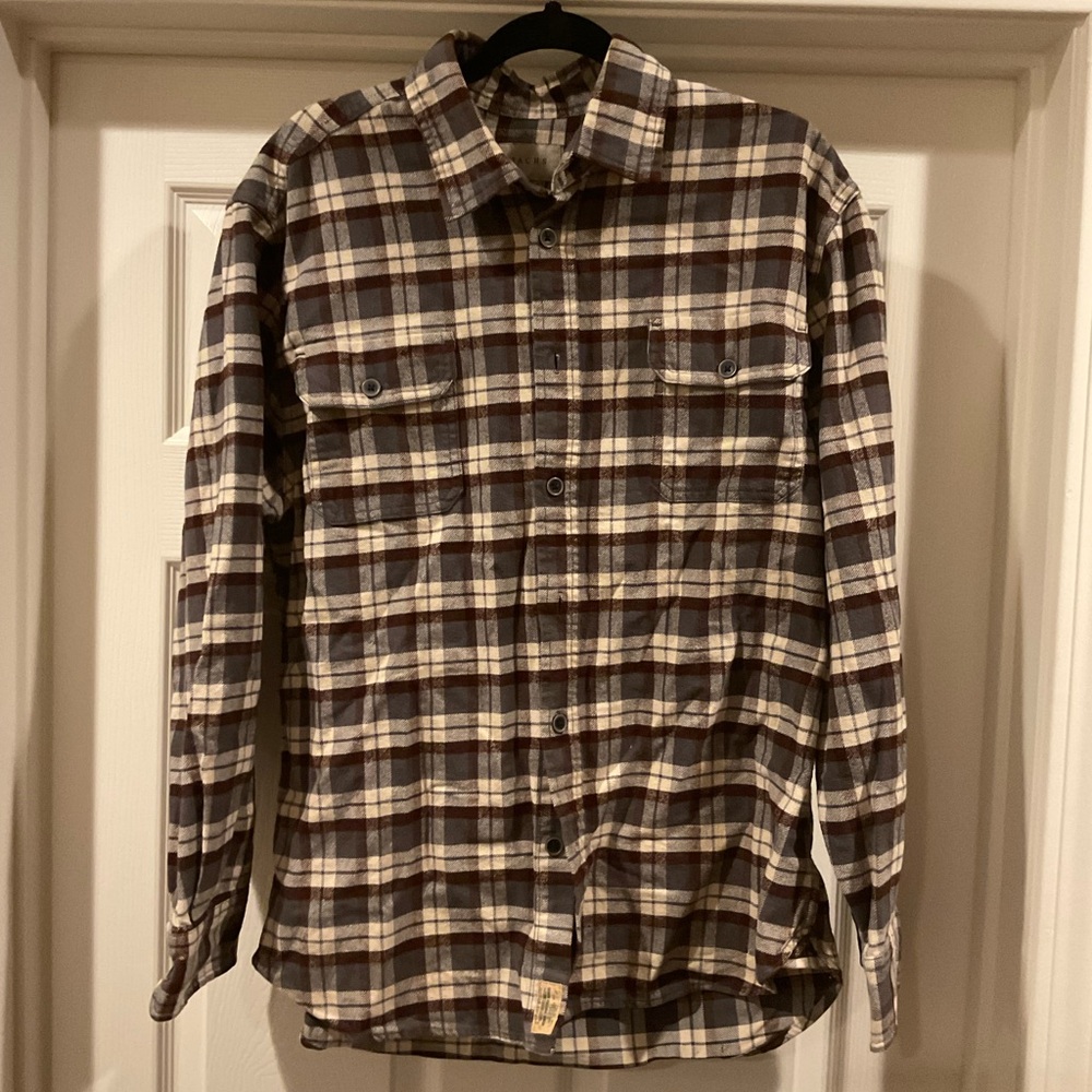 Jachs Men's Brown Plaid Shirt Jacket